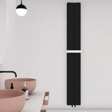 Carisa Curvy Bath 1800*0370*03/RAL 9005 Kumlu Siyah/hb (Orta)/alm.havlupan/banyo Radyatörü - 1800 x 370