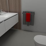 Carisa Curvy Bath Alüminyum Havlupan Modern Tasarım Antrasit 60 x 49,5 cm