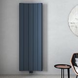 Carisa Curvy Dikey Alüminyum Radyatör Modern Tasarım Antrasit 180 x 62 cm