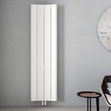 Carisa Curvy Dikey Alüminyum Radyatör Modern Tasarım Beyaz 180 x 49,5 cm