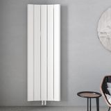 Carisa Curvy Dikey Alüminyum Radyatör Modern Tasarım Beyaz 180 x 62 cm