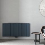 Carisa Curvy Yatay Alüminyum Radyatör Modern Tasarım Antrasit 60 x 124,5 cm