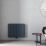 Carisa Curvy Yatay Alüminyum Radyatör Modern Tasarım Antrasit 60 x 74,5 cm
