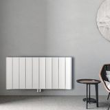 Carisa Curvy Yatay Alüminyum Radyatör Modern Tasarım Beyaz 60 x 124,5 cm
