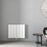 Carisa Curvy Yatay Alüminyum Radyatör Modern Tasarım Beyaz 60 x 74,5 cm