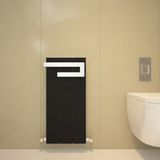 Carisa Elvino Bath Alüminyum Havlupan Modern Tasarım Siyah 80x37 Cm