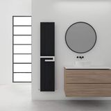 Carisa Elvino Bath Mirror Alüminyum Havlupan Modern Tasarım Siyah 180x37 Cm