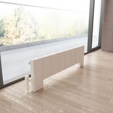 Carisa Elvino Floor Yatay Alüminyum Radyatör Modern Tasarım Beyaz 30 x 99,5 cm
