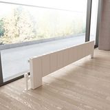 Carisa Elvino Floor Yatay Alüminyum Radyatör Modern Tasarım Beyaz 30x149,5 Cm