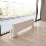 Carisa Elvino Floor Yatay Alüminyum Radyatör Modern Tasarım Beyaz 30x99,5 Cm