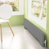 Carisa Elvino Floor Yatay Alüminyum Radyatör Modern Tasarım Parlak Eloksal 30 x 99,5 cm