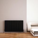 Carisa Elvino Yatay Alüminyum Radyatör Modern Tasarım Siyah 60 x 99,5 cm