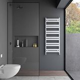 Carisa Ligne Aluminyum Havlupan 122,5x48 Cm Kumlu Beyaz