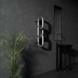 Carisa Link Dikey Paslanmaz Çelik Radyatör Modern Tasarım Satine 83 x 24 cm