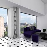 Carisa Link Floor Dikey Paslanmaz Çelik Radyatör Modern Tasarım Ayna Polisaj 230x24 Cm