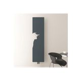 carisa Lymm Dikey İnce Tasarım Çelik Radyatör Modern Tasarım Antrasit 179 x 47 cm