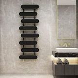 Carisa Magico Bath Yakıt Tasarruflu Premium Malzeme Alüminyum Havlupan Modern Tasarım Siyah 148,5x50 Cm