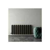 Carisa Magico Double Dikey Yakıt Tasarruflu Premium Malzeme Alüminyum Radyatör Modern Tasarım Siyah 180X37 Cm