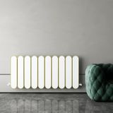 Carisa Magico Double Yatay Alüminyum Radyatör Modern Tasarım Beyaz 60 x 124,5 cm