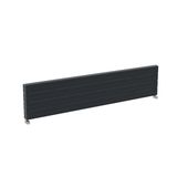 Carisa Monza Double Xl Yatay Alüminyum Radyatör Modern Tasarım Antrasit 37,5 x 180 cm
