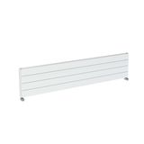 Carisa Monza Double Xl Yatay Alüminyum Radyatör Modern Tasarım Beyaz 37,5 x 180 cm