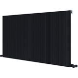 Carisa Monza Yatay Alüminyum Radyatör Modern Tasarım Siyah 60x123 Cm