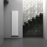Carisa Nemo Double (Reverse Side Monza) Dikey Alüminyum Radyatör Modern Tasarım Beyaz 150 x 56,5 cm
