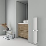 Carisa Nixie Bath Alüminyum Havlupan Modern Tasarım Beyaz 120x20,5 Cm
