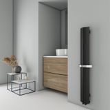 Carisa Nixie Bath Alüminyum Havlupan Modern Tasarım Siyah 150 x 20,5 cm