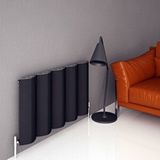 Carisa Nixie Yatay Alüminyum Radyatör Modern Tasarım Siyah 60x104,5 Cm