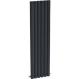 Carisa Otto Dikey Alüminyum Radyatör Modern Tasarım Antrasit 180x47,5 Cm