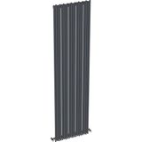 Carisa Pipette Dikey Alüminyum Radyatör Modern Tasarım Antrasit 180x47 Cm