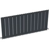 Carisa Pipette Yatay Alüminyum Radyatör Modern Tasarım Antrasit 60x123 Cm