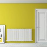 Carisa Pipette Yatay Alüminyum Radyatör Modern Tasarım Beyaz 60 x 123 cm