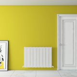 Carisa Pipette Yatay Alüminyum Radyatör Modern Tasarım Beyaz 60 x 85 cm