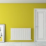Carisa Pipette Yatay Alüminyum Radyatör Modern Tasarım Beyaz 60x104 Cm