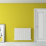 Carisa Pipette Yatay Alüminyum Radyatör Modern Tasarım Beyaz 60x85 Cm