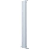 Carisa Plata Dikey Alüminyum Radyatör Modern Tasarım Beyaz 180x28 Cm