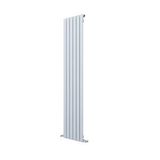 Carisa Plata Dikey Alüminyum Radyatör Modern Tasarım Beyaz 180x42 Cm