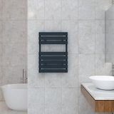 Carisa Plata Double Bath Alüminyum Havlupan Modern Tasarım Antrasit 70 x 49 cm