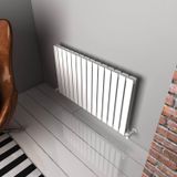 Carisa Plata Double Yatay Alüminyum Radyatör Modern Tasarım Beyaz 60 x 98 cm