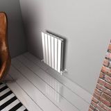 Carisa Plata Double Yatay Alüminyum Radyatör Modern Tasarım Beyaz 60x42 Cm
