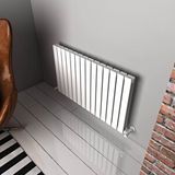 Carisa Plata Double Yatay Alüminyum Radyatör Modern Tasarım Beyaz 60x98 Cm