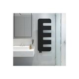 Carisa Rex Dikey İnce Tasarım Çelik Radyatör Modern Tasarım Siyah 120 x 49 cm