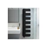 Carisa Rex Dikey İnce Tasarım Çelik Radyatör Modern Tasarım Siyah 172 x 49 cm