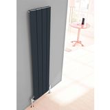 Carisa Slim Dikey Alüminyum Radyatör Modern Tasarım Antrasit 180 x 37,5 cm