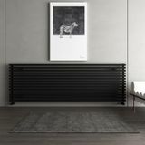 Carisa Sophia Xl Yatay Alüminyum Radyatör Modern Tasarım Siyah 58,3 x 180 cm