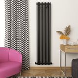 Carisa Sophia Yakıt Tasarruflu Premium Malzeme Alüminyum Radyatör 180x41,5cm Kumlu Siyah