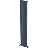 Carisa Step Dikey Alüminyum Radyatör Modern Tasarım Antrasit 180x28 Cm