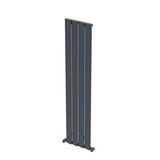 Carisa Step Dikey Alüminyum Radyatör Modern Tasarım Antrasit 180x37,5 Cm